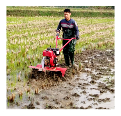 Xinniu Farm Machine Mini Power Tiller с универсальным бензиновым двигателем и вращающимися инструментами